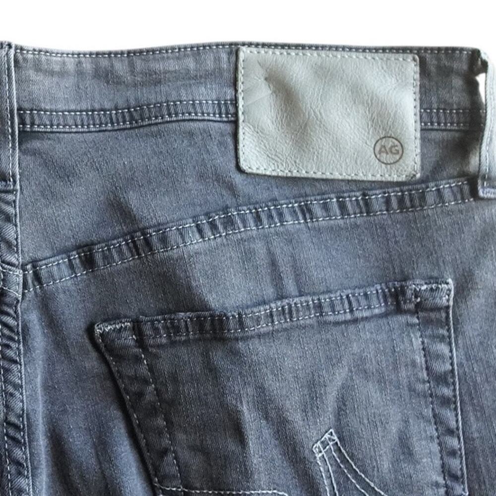 AG Adriano Goldschmied The Graduate Jeans 33R Gray Distressed Straight Leg - Picture 7 of 16
